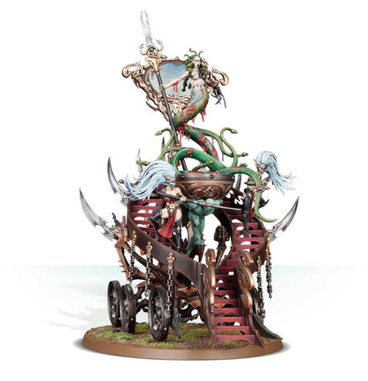 Warhammer Age of Sigmar Daughters of Khaine Slaughter Queen on Cauldron of Blood/Bloodwrack Shrine/Hag Queen on Cauldron of Blood
