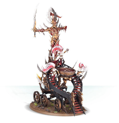 Warhammer Age of Sigmar Daughters of Khaine Slaughter Queen on Cauldron of Blood/Bloodwrack Shrine/Hag Queen on Cauldron of Blood