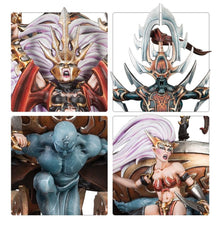Warhammer Age of Sigmar Daughters of Khaine Slaughter Queen on Cauldron of Blood/Bloodwrack Shrine/Hag Queen on Cauldron of Blood