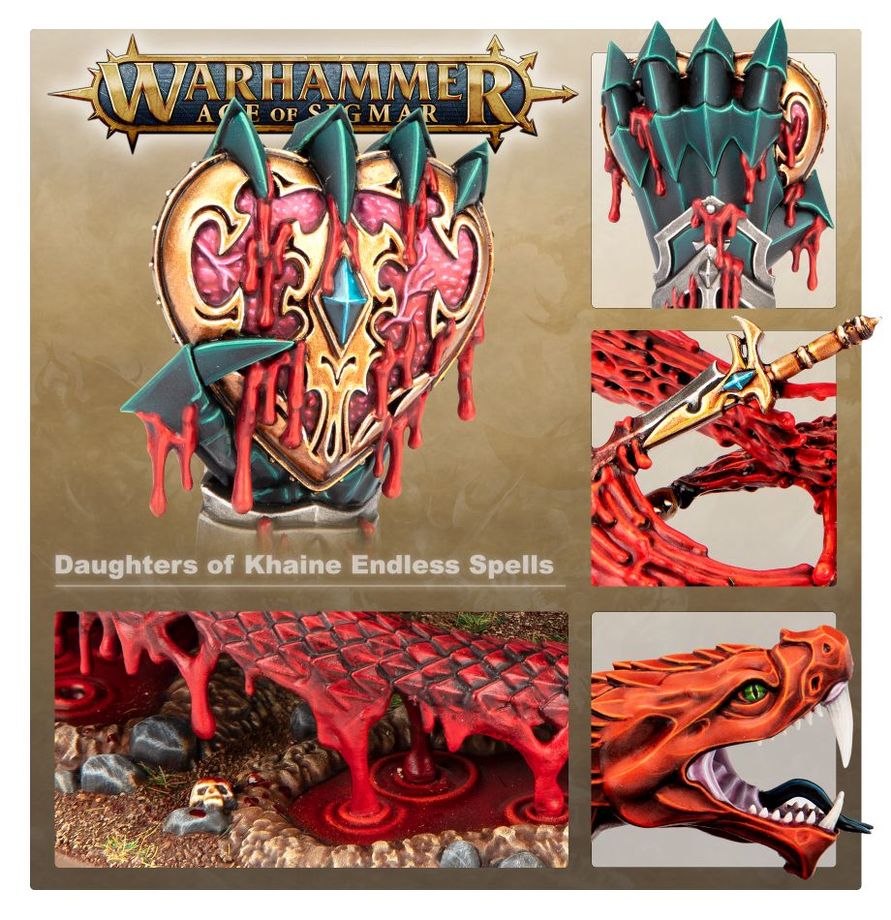 Warhammer Age of Sigmar Endless Spells: Daughters of Khaine