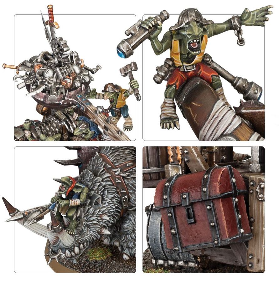 Warhammer Age of Sigmar Ogor Mawtribes Ironblaster/Gnoblar Scraplauncher