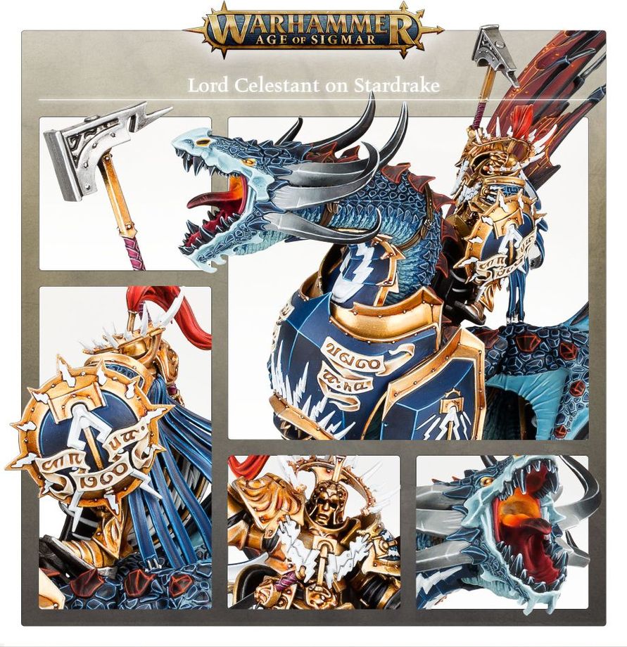 Warhammer Age of Sigmar Stormcast Eternals Lord-Celestant on Stardrake/Drakesworn Templar
