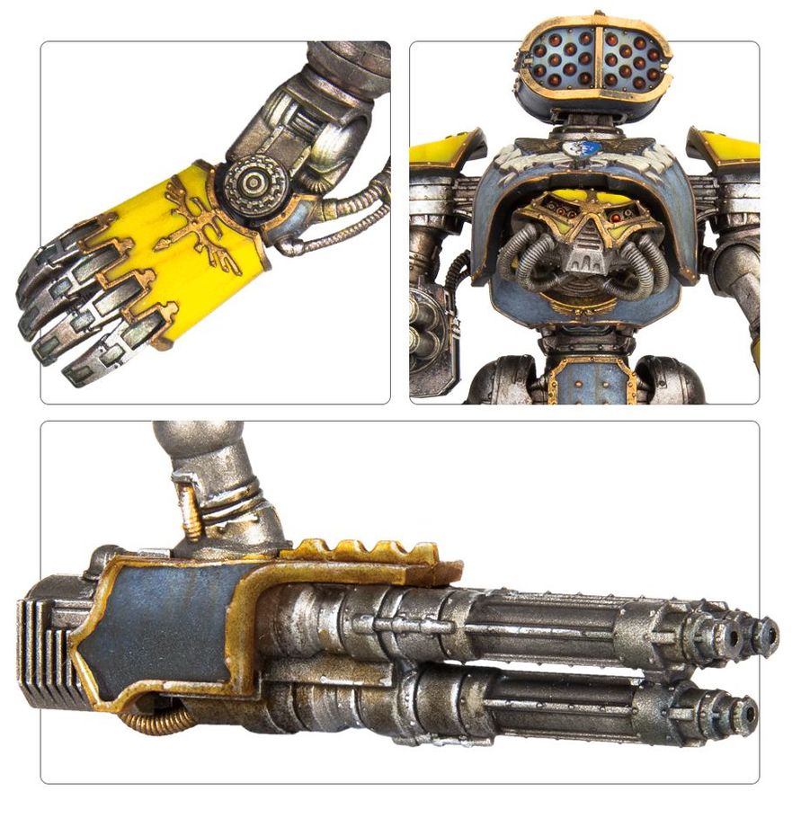 Warhammer 40,000 Imperial Knights Reaver Titan Weapons: Gatling Blaster, Power Fist, Laser Blaster and Apocalypse Missile Launcher