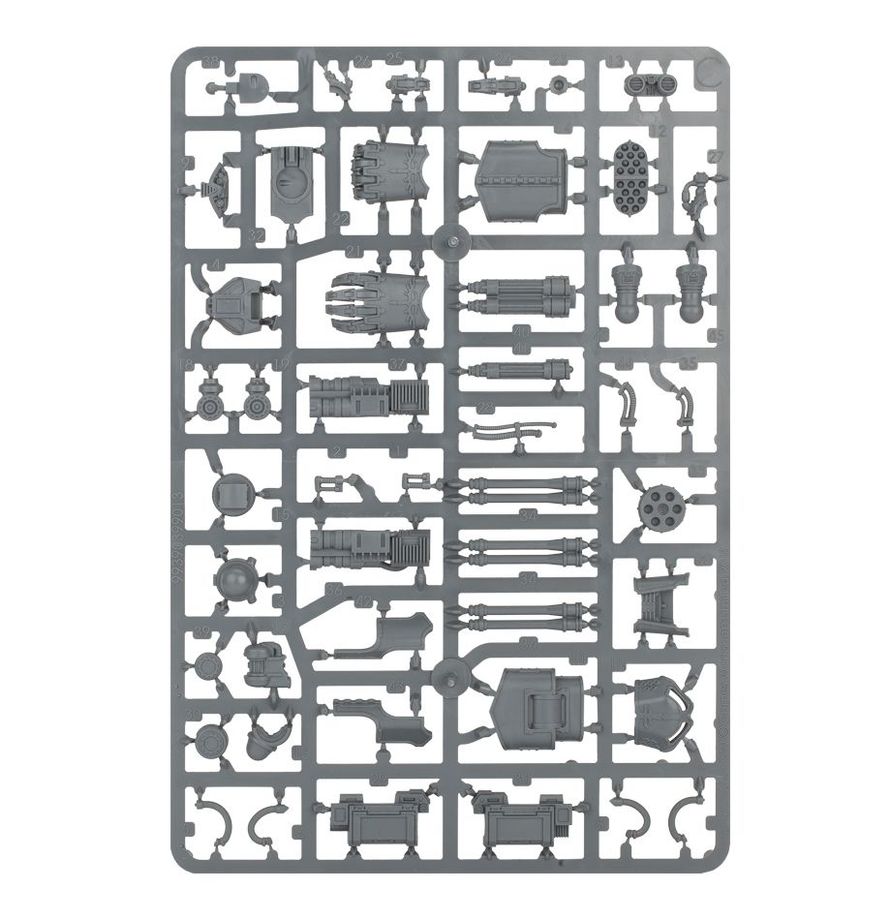Warhammer 40,000 Imperial Knights Reaver Titan Weapons: Gatling Blaster, Power Fist, Laser Blaster and Apocalypse Missile Launcher