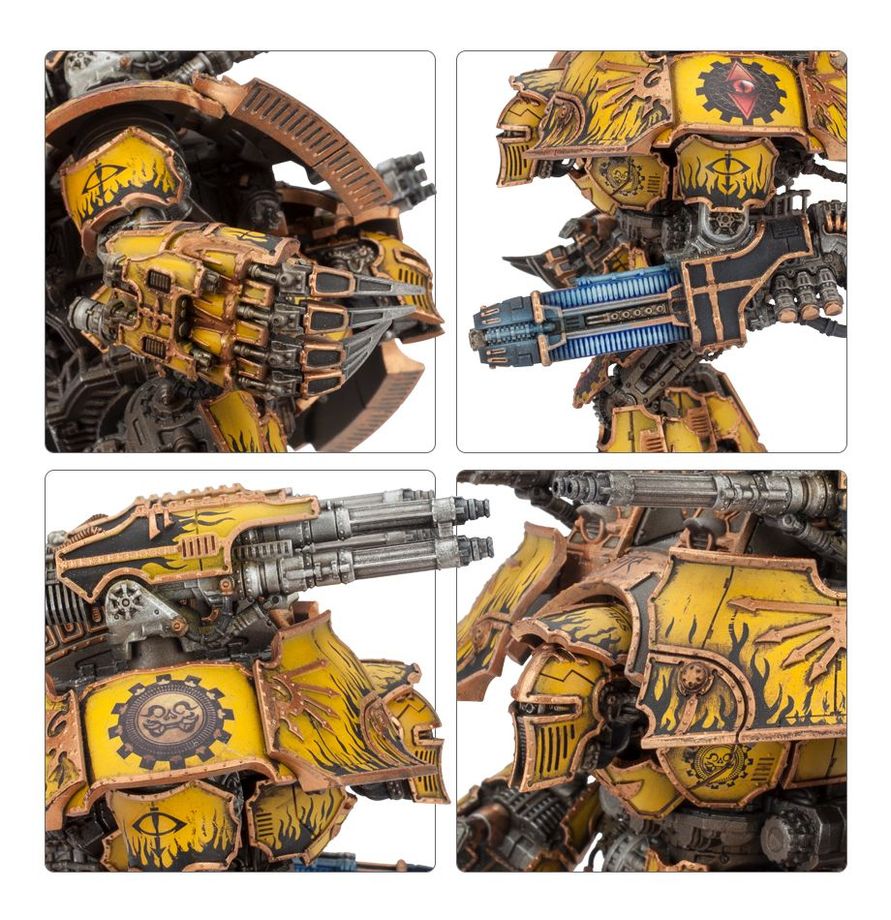 Warhammer 40,000 Imperial Knights Warlord Titan Weapons: Plasma Annihilators, Laser Blasters and Power Claw
