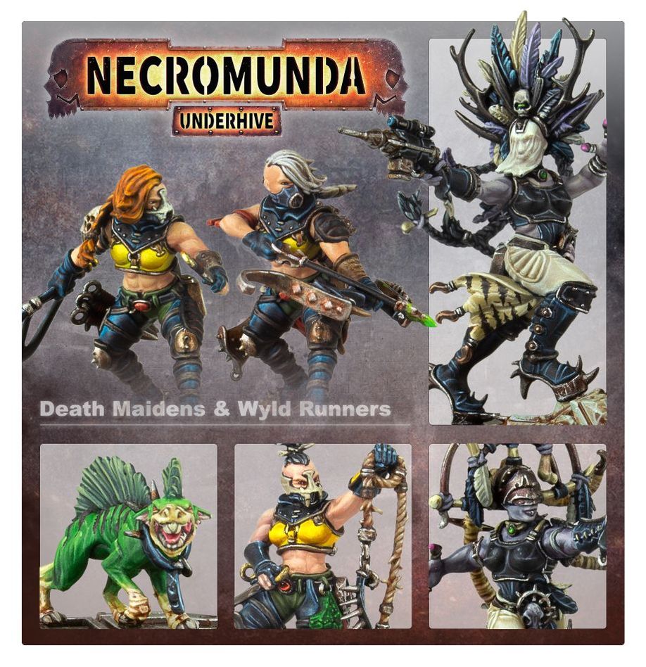 Warhammer 40,000 Necromunda: Escher Death-maidens and Wyld Runners