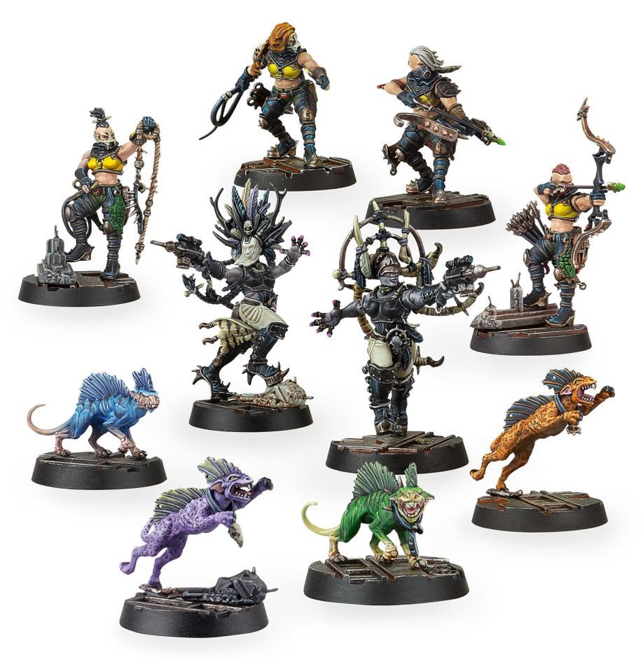 Warhammer 40,000 Necromunda: Escher Death-maidens and Wyld Runners