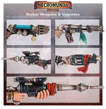 Warhammer 40,000 Necromunda: Escher Weapons & Upgrades