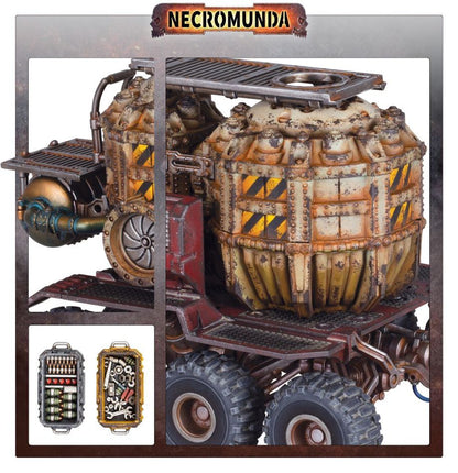 Warhammer 40,000 Necromunda: Promethium Tanks on Cargo-8 Ridgehauler Trailer