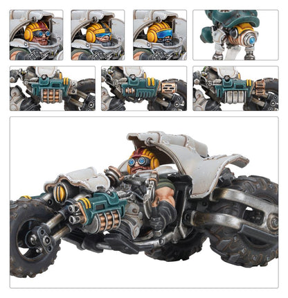 Warhammer 40,000 Necromunda: Ironhead Squat Svenotar Scout Trikes