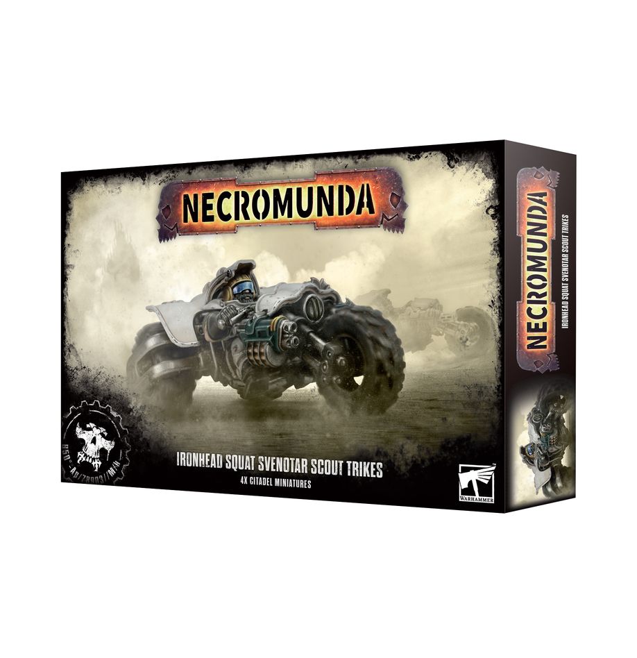 Warhammer 40,000 Necromunda: Ironhead Squat Svenotar Scout Trikes