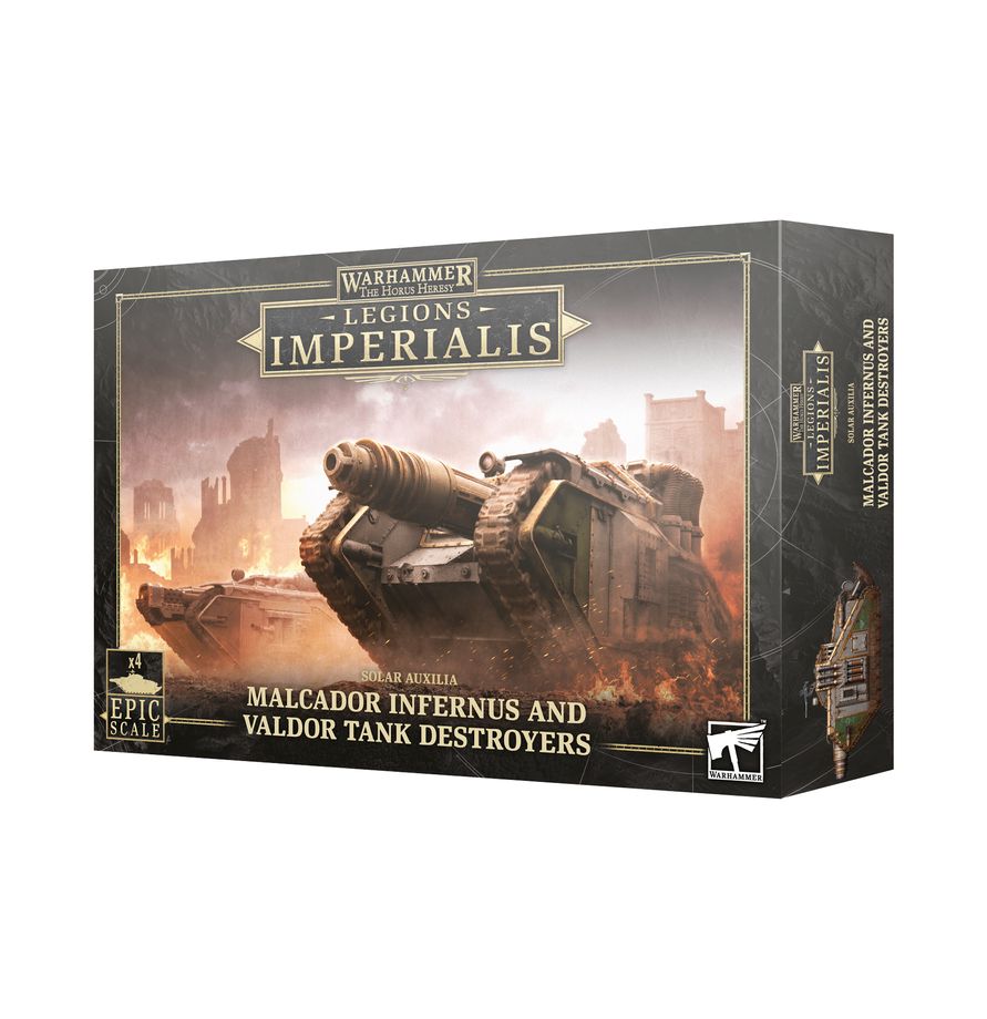 Warhammer Legions Imperialis - Malcador Infernus and Valdor Tank Destroyers