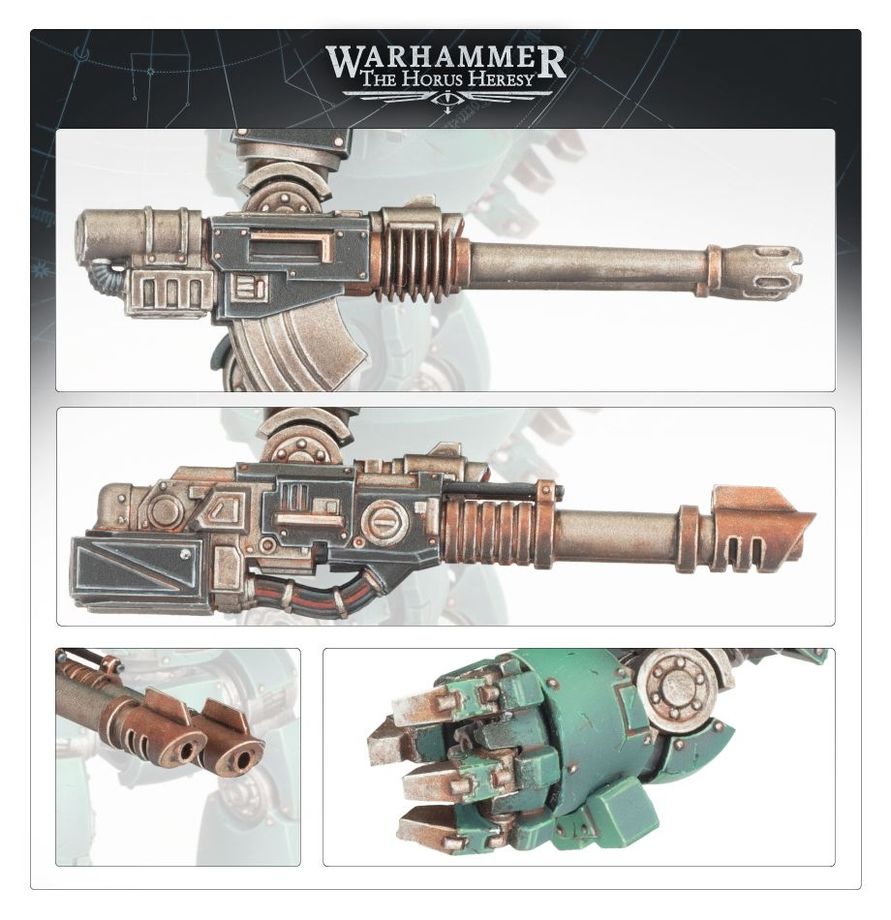 Warhammer The Horus Heresy - Contemptor Dreadnought Weapons Frame 1