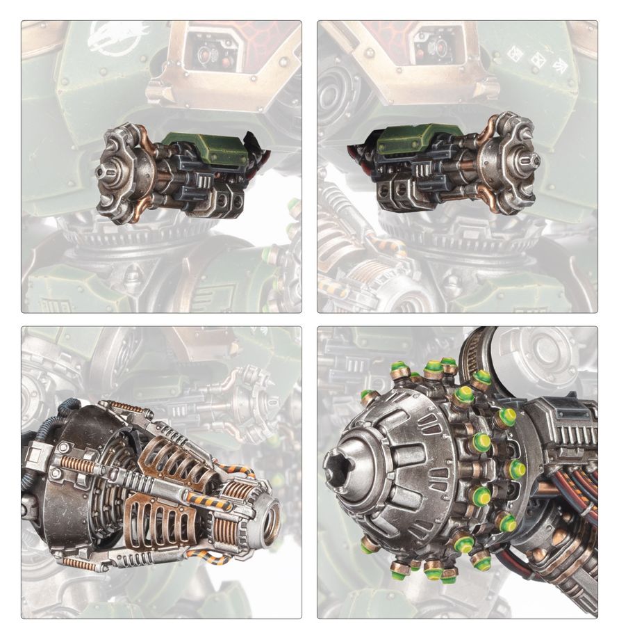 Warhammer The Horus Heresy - Saturnine Dreadnought Weapons - Ophion Configuration