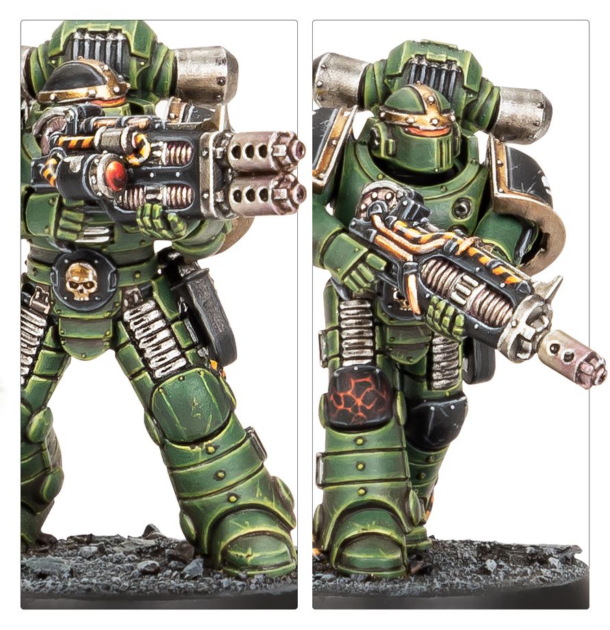 Warhammer The Horus Heresy - MKII Veteran Squad with Disintegrator Weapons