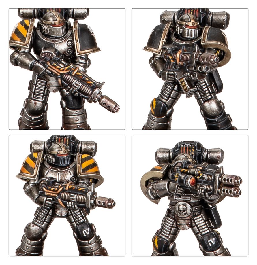 Warhammer The Horus Heresy - MKII Veteran Squad with Disintegrator Weapons