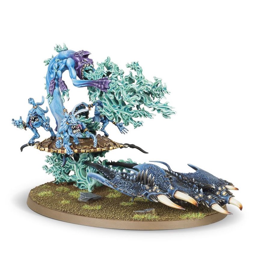 Warhammer Age of Sigmar: Fateskimmer, Herald of Tzeentch on Burning Chariot/ Burning Chariot of Tzeentch
