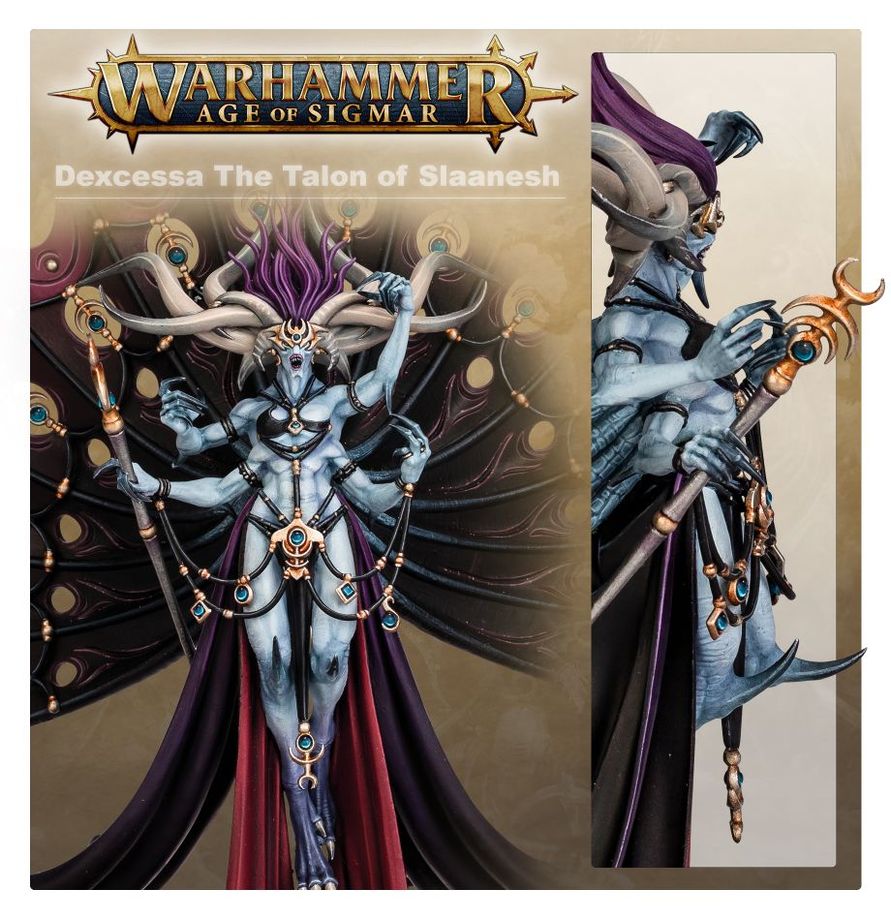 Warhammer Age of Sigmar Hedonites of Slaanesh Dexcessa, the Talon of Slaanesh/Synessa, the Voice of Slaanesh