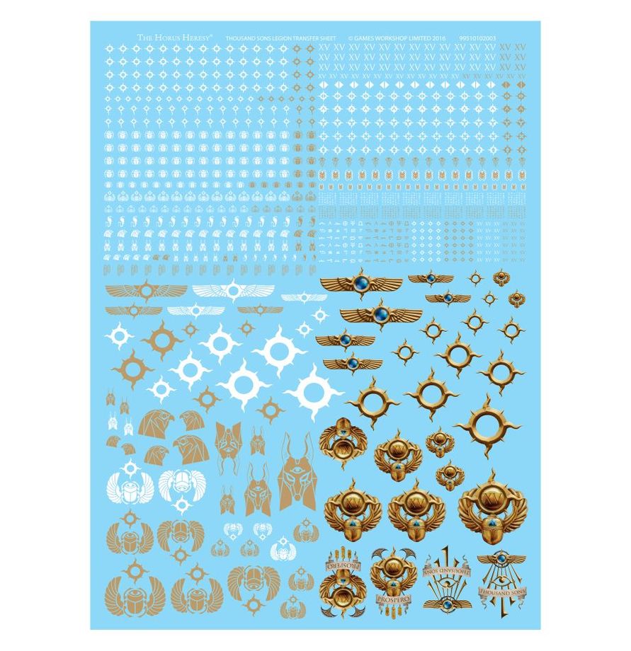 Warhammer The Horus Heresy - Thousand Sons Legion Transfer Sheet