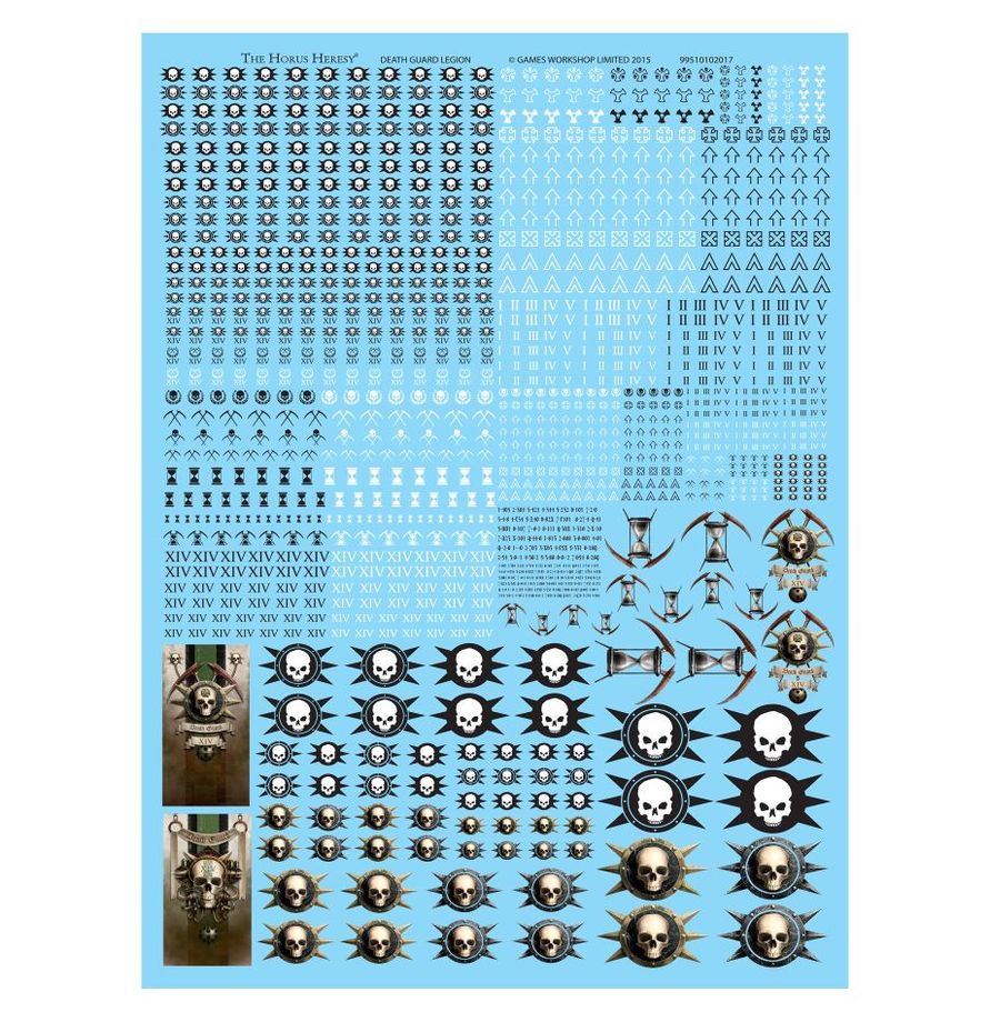 Warhammer The Horus Heresy - Death Guard Legion Transfer Sheet