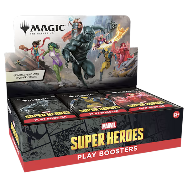 Magic: The Gathering® | Marvel Super Heroes Play Booster Display
