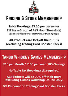 Tango Whiskey Games Membership Fee