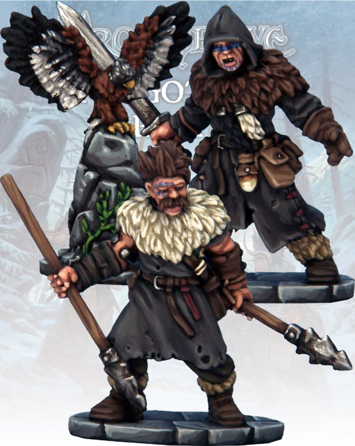Frostgrave - Barbarian Crow Master & Javelineer -  FGV228